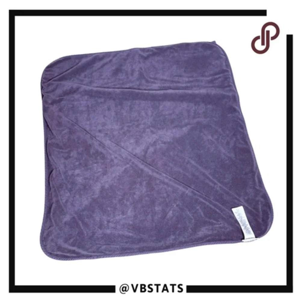 Pottery Barn Kids Unisex 100% Cotton Star Print Hooded Towel‎ Gray Size 32x28
